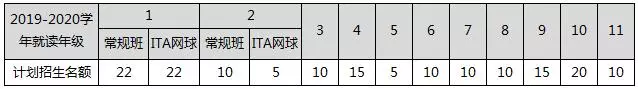 2019-2020学年清华附中国际学校招生名额公布